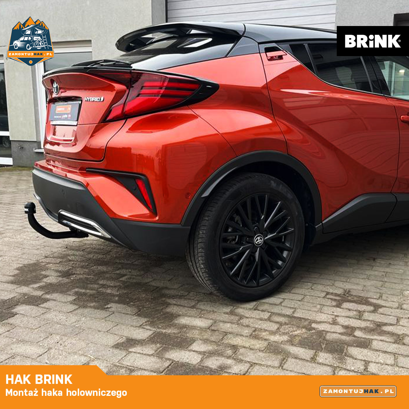 montaż haka toyota C-HR